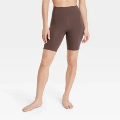 Women's Brushed Sculpt Pocketed Bike Shorts 8" - All In Motion™ -Agnes Orinda Shop GUEST 0168b365 9f2d 4a2d 8694 d43a0df88323