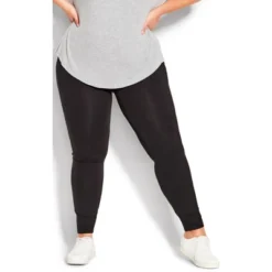 Women's Plus Size Pima High Rise Legging Black - Average | AVE LEISURE -Agnes Orinda Shop GUEST 020f1c2a 10f7 41ee a08a b43085875b31