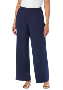 Jessica London Women’s Plus Size Wide Leg Crepe Pants -Agnes Orinda Shop GUEST 025d6592 5096 421e bd1e 6a14b89f8d4d