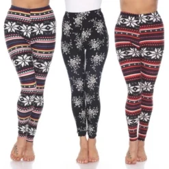 Women's Pack Of 3 Leggings - One Size Fits Most - White Mark -Agnes Orinda Shop GUEST 03d4ff43 a956 4fd4 a571 35e759eb6ed2