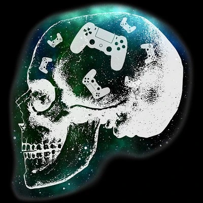 Junior's Design By Humans Gaming Is Always In My Skull Mind By COVI T-Shirt 1 Junior's Design By Humans Gaming Is Always In My Skull Mind By COVI T-Shirt