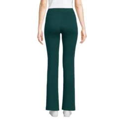 Lands' End Women's High Rise Serious Sweats Fleece Lined Pocket Bootcut Pants