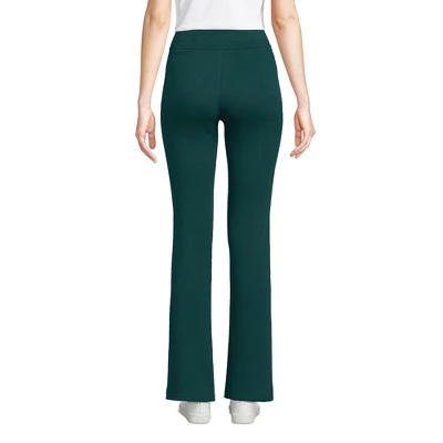 Lands' End Women's High Rise Serious Sweats Fleece Lined Pocket Bootcut Pants 1 Lands' End Women's High Rise Serious Sweats Fleece Lined Pocket Bootcut Pants