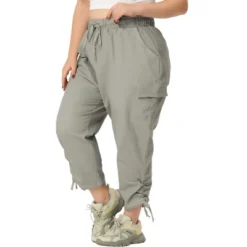 Agnes Orinda Women's Plus Size Drawstring Elastic Waist Cargo Pants With Pockets -Agnes Orinda Shop GUEST 115f33e8 2429 464b 97cf f262d9db9780