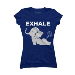 Junior's Design By Humans Exhale Elephant Beyond Yoga Meditation By JplusFunny T-Shirt -Agnes Orinda Shop GUEST 12d8a4f9 7baa 49ce a14f 0c390a234d9d