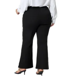 Agnes Orinda Women's Plus Size Bell Bottom Flare Leg Stretchy High Waist With Pockets Long Pants -Agnes Orinda Shop GUEST 154fd660 2522 489e bb16 6c02702983a4