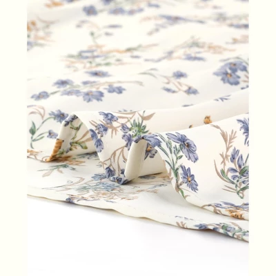 Allegra K Women's Floral Print V-Neck Dress Smocked Waist Midi Dress 5 Allegra K Women's Floral Print V-Neck Dress Smocked Waist Midi Dress - Image 5