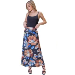 Womens Floral Elastic Waistband Maxi Skirt -Agnes Orinda Shop GUEST 19198f57 8984 4d8c 9bb7 efacb735a2e7