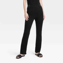 Women's High Waisted Ponte Flare Leggings With Pockets - A New Day™ Black -Agnes Orinda Shop GUEST 20bfdd9e 9a0b 4b68 afe2 85aecf3008f7