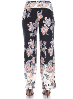 Women's Floral Paisley Printed Palazzo Pants - White Mark -Agnes Orinda Shop GUEST 20f0b698 d5bf 44c2 99f8 88f37adaa2ce