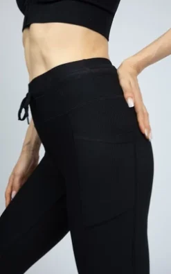 Yogalicious Interlink High Waist Ribbed Jogger With Pockets And Drawstring -Agnes Orinda Shop GUEST 2196eeb2 18f0 4d8b 8ca9 b73092458afa