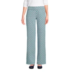 Lands' End Women's Starfish Mid Rise Straight Leg Elastic Waist Pull On Pants -Agnes Orinda Shop GUEST 223fd2d4 c55a 450a 9701 bc8794c01249