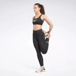 Reebok Workout Ready Vector Leggings Womens Athletic Leggings