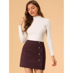 Allegra K Women's Corduroy Vintage Button Decor Ruffled Trim High Waist Mini Skirt 11 Allegra K Women's Corduroy Vintage Button Decor Ruffled Trim High Waist Mini Skirt -Agnes Orinda Shop GUEST 2373f260 a69c 4096 af3a 6ee058c82919