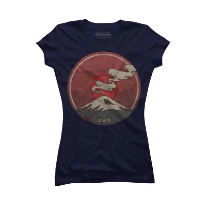 Junior's Design By Humans Fuji By Againstbound T-Shirt 3 Junior's Design By Humans Fuji By Againstbound T-Shirt - Image 3