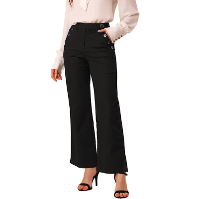 Allegra K Women's Bell Bottom Long High Waist Elegant Work Trousers 7 Allegra K Women's Bell Bottom Long High Waist Elegant Work Trousers - Image 7