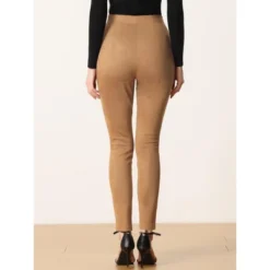 Allegra K Women's Faux Suede High Waisted Elastic Slim Casual Leggings Pants 8 Allegra K Women's Faux Suede High Waisted Elastic Slim Casual Leggings Pants -Agnes Orinda Shop GUEST 27a6c963 aac7 4aac 9e08 2aea7ab52808
