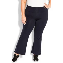 Women's Plus Size Pima Bootleg Legging Navy - Petite | AVE LEISURE -Agnes Orinda Shop GUEST 28d741ac 120e 42b3 9194 f1b7812395c5