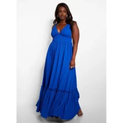 Rebdolls Women's Sasha Tiered Maxi A Line Dress - Royal Blue -Agnes Orinda Shop GUEST 35737c3d 856b 430b abe8 b03553f32990