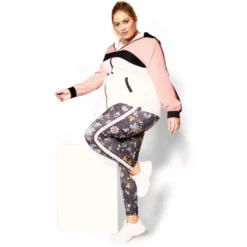 Women's Plus Size Print Detail Legging - Black | AVENUE -Agnes Orinda Shop GUEST 392cbf57 b521 454b b0c2 b4e539c0c946