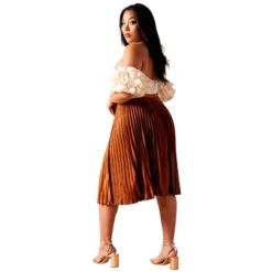 Rebdolls Womens Midi Plaeted Skirt -Agnes Orinda Shop GUEST 3d5072d8 bf32 4eb1 97e9 78cc91f7136d