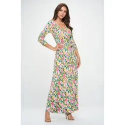 WEST K Women's Grace Faux-Wrap Maxi Dress With Tie Waist -Agnes Orinda Shop GUEST 3d939267 8c0c 4c46 bbeb ec6c3aa080dc