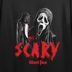 Ghostface Scary Women's Black Crop T-Shirt