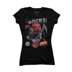 Junior's Design By Humans Rock Pumpkin By EduEly T-Shirt -Agnes Orinda Shop GUEST 430ef8b8 fc5e 41bd a217 f5a3a77b4077