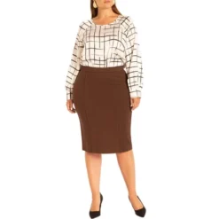 ELOQUII Women’s Plus Size The Ultimate Stretch Suit Pencil Skirt -Agnes Orinda Shop GUEST 4427d075 5ddc 4d7a 8aca 9e64ea26350b