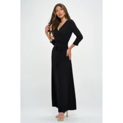 WEST K Women's Grace Faux-Wrap Maxi Dress With Tie Waist