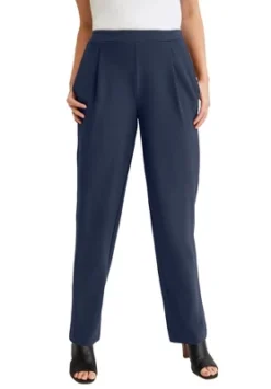 Jessica London Women’s Plus Size Stretch Knit Crepe Straight Leg Pants 10 Jessica London Women’s Plus Size Stretch Knit Crepe Straight Leg Pants -Agnes Orinda Shop GUEST 4870675f b84a 4fca 9147 5c2392fcfac6