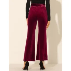 Allegra K Women's Velvet Tie Waist Stretchy Wide Leg Pants With Pockets 12 Allegra K Women's Velvet Tie Waist Stretchy Wide Leg Pants With Pockets -Agnes Orinda Shop GUEST 48f57dab 74ea 46bc 93f2 a6ef479c0a4b