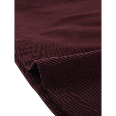 Allegra K Women's Corduroy Vintage Button Decor Ruffled Trim High Waist Mini Skirt 5 Allegra K Women's Corduroy Vintage Button Decor Ruffled Trim High Waist Mini Skirt - Image 5