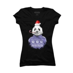 Junior's Design By Humans Christmas Panda By NikKor T-Shirt -Agnes Orinda Shop GUEST 4b86134e 6d9e 4b67 8dbb 27970d5bf6af
