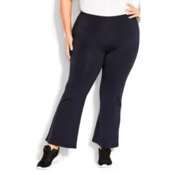 Women's Plus Size Pima Bootleg Legging Navy - Average | AVENUE LEISURE -Agnes Orinda Shop GUEST 4f970fc1 7390 47ba a10e 2baffbe77792