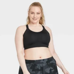 Women's High Support Embossed Racerback Run Sports Bra - All In Motion™ -Agnes Orinda Shop GUEST 5267333d 65d5 45ef 9d3c 282eea4eb79a