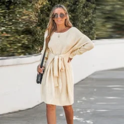 Women's Belted Cream Mini Sweater Dress - Cupshe 13 Women's Belted Cream Mini Sweater Dress - Cupshe -Agnes Orinda Shop GUEST 53143c73 c3f9 441f 832e a1e371ad0d79