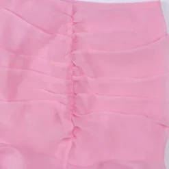Women's Ruched Ruffle Mini Skirt - Begonia Pink -Agnes Orinda Shop GUEST 54e0da13 b7a0 4617 96a4 40e65877de97
