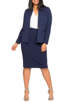 ELOQUII Women’s Plus Size The Ultimate Stretch Suit Pencil Skirt