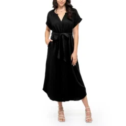 August Sky Women's Front Button Down Midi Dress -Agnes Orinda Shop GUEST 564a8742 a23f 4c63 998f d9beb93df380