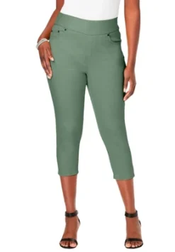Jessica London Women’s Plus Size Comfort Waist Capris -Agnes Orinda Shop GUEST 595a4c47 e8b7 4f58 8cc4 75fa718db9fe