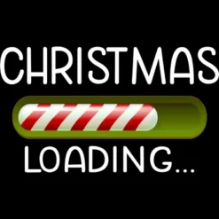 Junior's Design By Humans Christmas 2020 Loading, X-Mas Is Coming, Xmas 2020 By Newsaporter T-Shirt