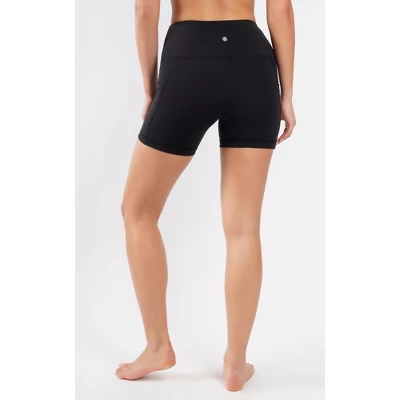 Yogalicious Womens Lux Polygiene Tribeca 9" High Waist Side Pocket Bike Short 2 Yogalicious Womens Lux Polygiene Tribeca 9" High Waist Side Pocket Bike Short - Image 2