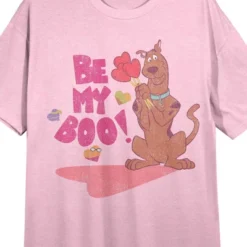 Scooby-Doo Scooby Doo Be My Boo Women's Pink Short Sleeve Crew Neck Sleep Shirt