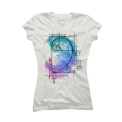 Junior's Design By Humans Fibonacci By Timea T-Shirt -Agnes Orinda Shop GUEST 5c72eb98 48c2 4e7d 9e6e 4cc5ad2e92e6