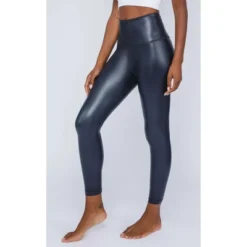 90 Degree By Reflex Womens Super High Waist Faux Leather Fleece Lined Ankle Leggings -Agnes Orinda Shop GUEST 5f9bfad1 2fe1 41c1 871d 902b06f3213a