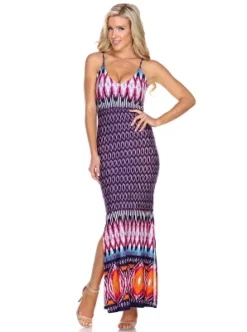 Women's Printed Nila Maxi Dress - White Mark -Agnes Orinda Shop GUEST 6153577b 65bc 48b1 99df 17369deda5b0