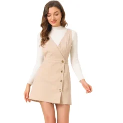 Allegra K Women's Corduroy Mini V Neck Vintage A-Line Bib Overall Pinafore Skirts 18 Allegra K Women's Corduroy Mini V Neck Vintage A-Line Bib Overall Pinafore Skirts -Agnes Orinda Shop GUEST 61975d59 f425 44dc 9982 ca0761edbac8