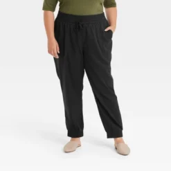 Women's High-Rise Woven Ankle Jogger Pants - A New Day™ -Agnes Orinda Shop GUEST 63ea0bbb 8fb6 403b 87bd 926f950c2363