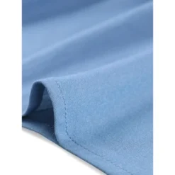 Allegra K Women's Summer V Neck Short Sleeve Button Down Tie Waist Chambray Shirt Dress -Agnes Orinda Shop GUEST 64b105ca 2760 419b 9f7a bb594b316860